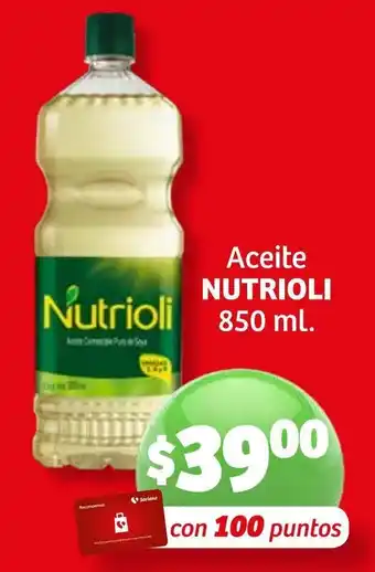 Soriana Híper Aceite NUTRIOLI 850 ml oferta