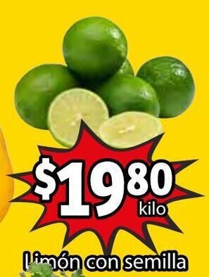 Soriana Híper Limon con Semilla oferta
