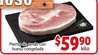 Soriana Híper Pierna de cerdo con hueso congelada oferta