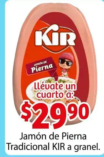 Soriana Híper Jamon de Pierna Tradicional KIR a granel oferta