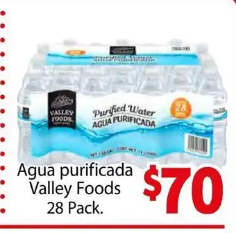 Soriana Híper Agua Purificada Valley Foods 28 Pack oferta