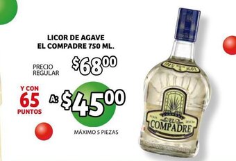 Licor de Agave El Compadre 750 ml