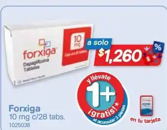 Farmacias Benavides Forxiga 10mg c/28 tabs oferta