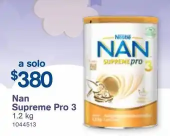 Farmacias Benavides Leche infantil nan supreme pro 3 oferta