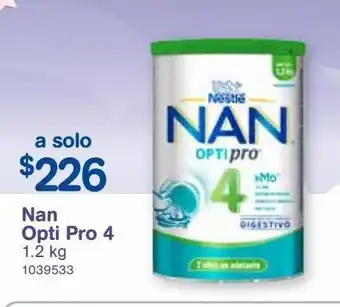 Farmacias Benavides Leche infantil nan opti pro 4 1.2kg oferta