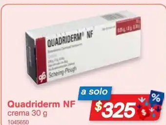 Farmacias Benavides Quadriderm nf 30g oferta