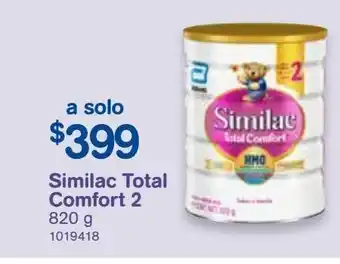Farmacias Benavides Leche infantil similac total comfort 2 820g oferta