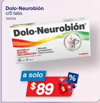 Farmacias Benavides Dolo-neurobión c/5 tabletas oferta