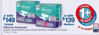 Pañales para adultos affective advanced grandes