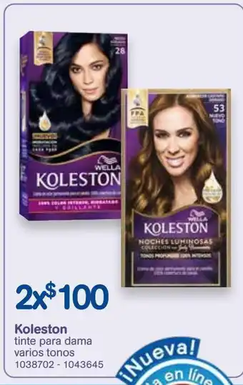Farmacias Benavides Tintes para cabello koleston x 2un oferta