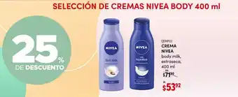 Crema corporal nivea 400ml