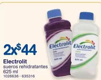 Farmacias Benavides Suero rehidratantes electrolit 625ml x 2un oferta