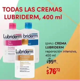 Crema corporal lubriderm 400ml