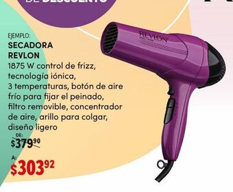 DelSol Secadora de cabello revlon oferta