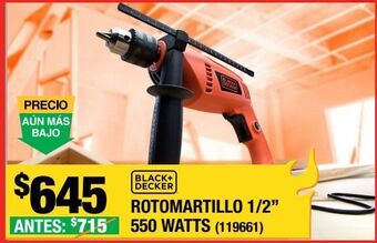 The Home Depot Rotomartillo alámbrico black + decker 550 watts oferta