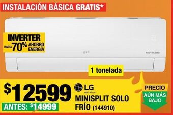 The Home Depot Inverter lg 1 ton frío 110v oferta