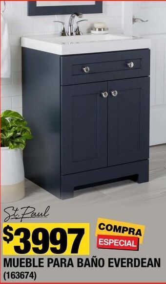 The Home Depot Muebles para baño everdean oferta