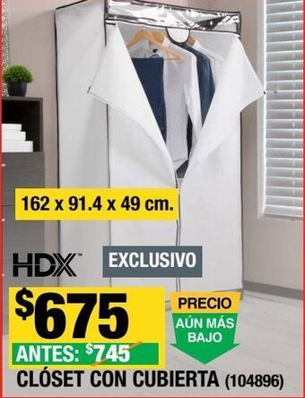 The Home Depot Clóset de acero para ropa con cubierta 162 x 91.4 x 49 cm oferta
