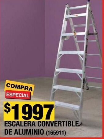 The Home Depot Escalera convertible 13 pies cap 150kg oferta