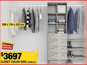 The Home Depot Clóset color gris oferta