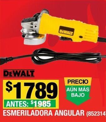 The Home Depot Esmeriladora angular dewalt de 12000 rpm y 900 w oferta