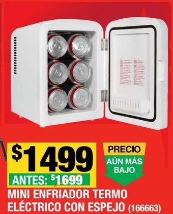 The Home Depot Mini refrigerador cosmeticos termoelectrico con espejo oferta