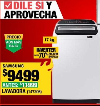 The Home Depot Lavadora 17 kg carga superior blanca oferta
