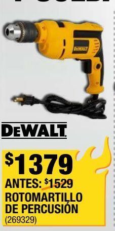 The Home Depot Rotomartillo de percusión dewalt oferta
