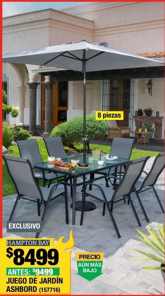 The Home Depot Juego de jardín ashford park 8 piezas oferta