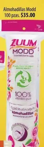 Chedraui Almohadillas zuum 100 pzas oferta