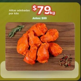 Alitas adobadas por kilo
