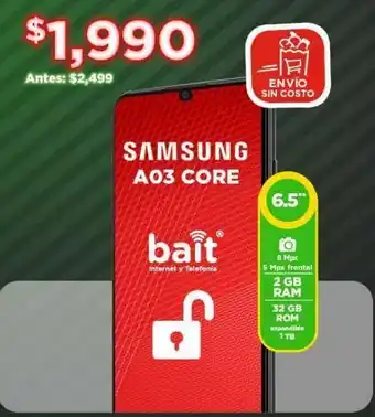 Bodega Aurrerá Celulares samsung a03 core 2gb/32gb oferta