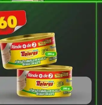 Bodega Aurrerá Atún aleta amarilla en hojuelas en agua con aceite 295g x 2un oferta
