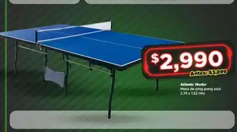 Bodega Aurrerá Atletic works mesa de ping pong oferta