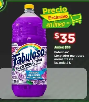 Bodega Aurrerá Limpiador fabuloso multiusos aroma fresca 2l oferta