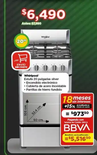 Bodega Aurrerá Whirlpool oferta