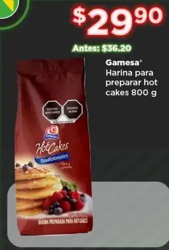 Bodega Aurrerá Harina para preparar hot cakes gamesa 800g oferta