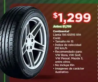 Continental llanta 195