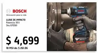 Sodimac Homecenter Llave de impacto bosch oferta