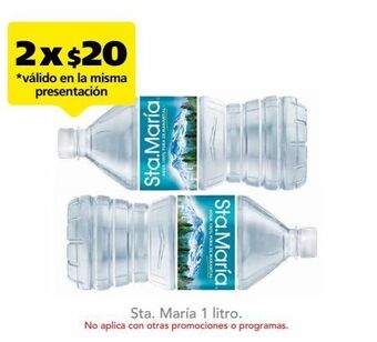 Farmacia San Pablo Agua sta. maría 1 litro oferta