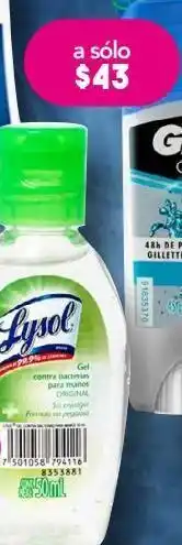 Farmacia San Pablo Lysol gel antibacterial 50ml oferta