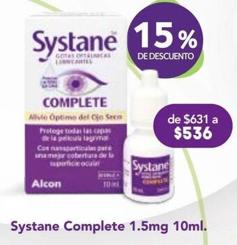 Farmacia San Pablo Systane complete sol 1.5mg gto c/10 oferta
