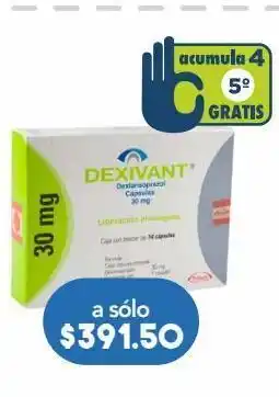 Farmacia San Pablo Dexivant cap 30mg caj c/14 oferta