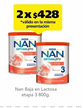 Nan baja en lactosa etapa 3 lat c/800g