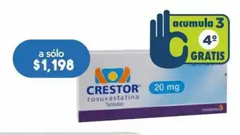 Farmacia San Pablo Crestor tab 20mg caj c/30 oferta