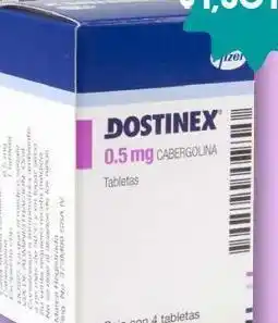 Farmacia San Pablo Dostinex tab 0.5mg caj c/4 oferta