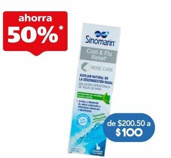 Farmacia San Pablo Sinomarin cold&flu sol 2.3% spr c/100 oferta