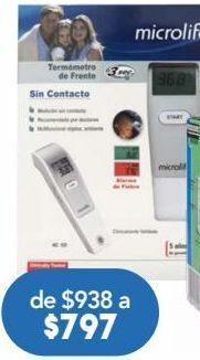 Farmacia San Pablo Microlife termometro s/contacto c/1pza oferta
