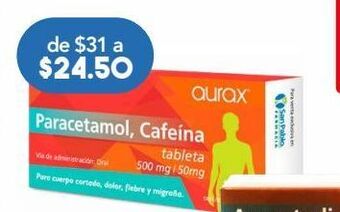 Paracet/cafe tab 500/50mg c/20 genvita