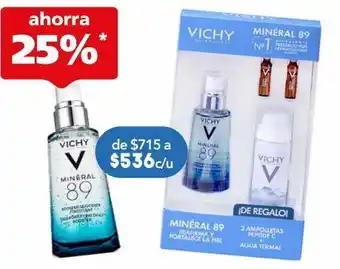 Vichy mineral 89 +amp +at paq c/4pzs